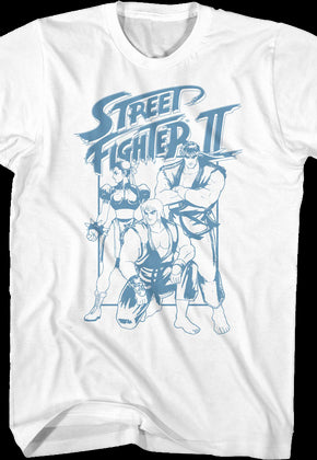Warrior Poses Street Fighter T-Shirt
