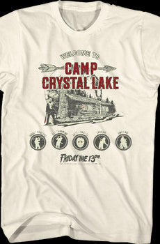 Welcome to Camp Crystal Lake Friday the 13th T-Shirt