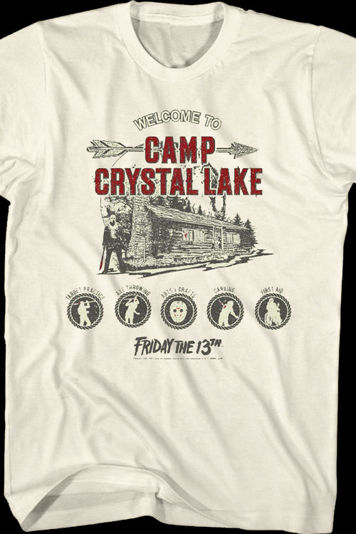 Welcome to Camp Crystal Lake Friday the 13th T-Shirtmain product image