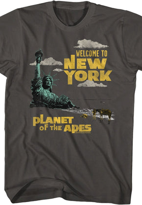 Welcome To New York Planet Of The Apes T-Shirt