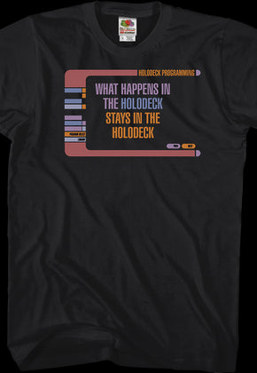 What Happens In The Holodeck Star Trek The Next Generation T-Shirt