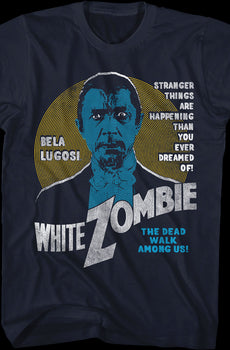 White Zombie Poster Bela Lugosi T-Shirt