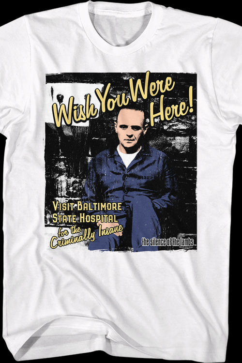 Wish You Were Here Silence of the Lambs T-Shirtmain product image