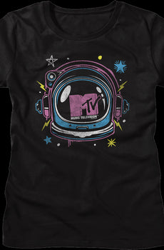 Womens Astronaut Helmet MTV Shirt