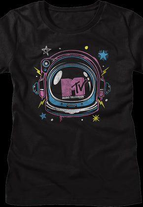 Womens Astronaut Helmet MTV Shirt