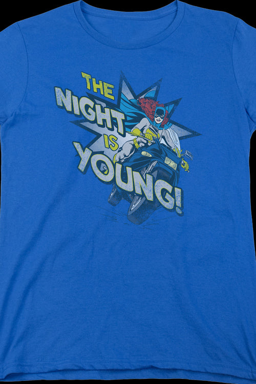Womens Batgirl The Night Is Young DC Comics Shirtmain product image