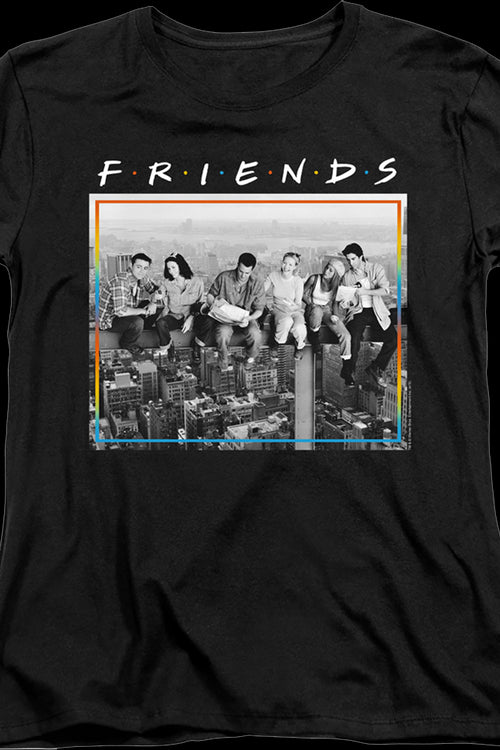 Womens Black and White Friends Shirtmain product image