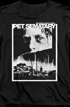 Womens Black and White Poster Pet Sematary Shirt