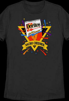 Womens Black Nacho Cheesier Celebration Doritos Shirt