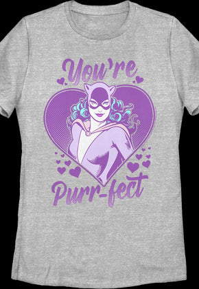 Womens Catwoman You're Purr-fect DC Comics Shirt