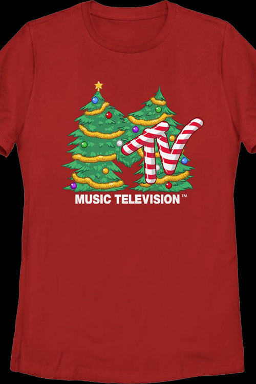 Womens Christmas Tree Logo MTV Shirtmain product image