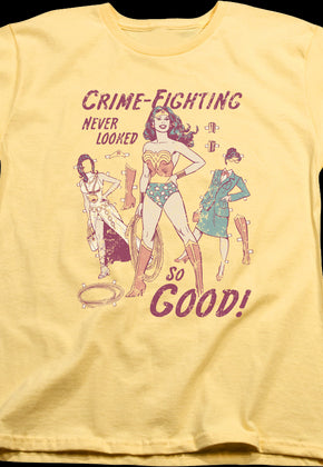Womens Crime-Fighting Never Looked So Good Wonder Woman Shirt