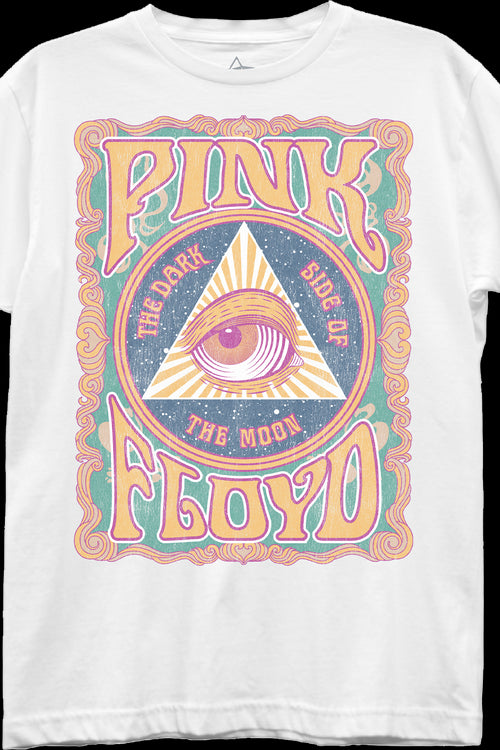 Womens Dark Side of the Moon All Seeing Eye Pink Floyd Shirtmain product image