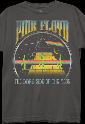 Womens Dark Side of the Moon Soundwaves Pink Floyd Shirt