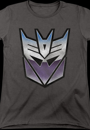 Womens Decepticon Vintage Logo Transformers Shirt