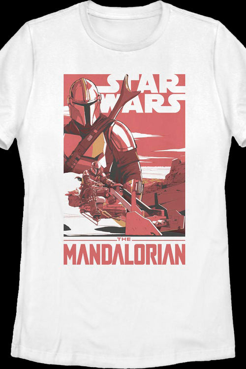 Womens Din Djarin Poster The Mandalorian Star Wars Shirtmain product image