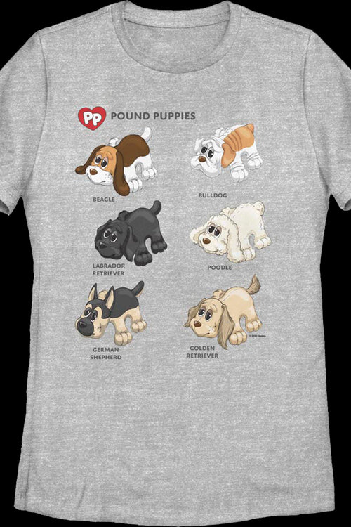 Womens Dog Breeds Pound Puppies Shirtmain product image