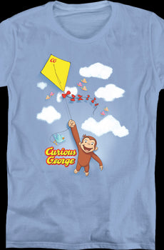 Womens Fly a Kite Curious George Shirt