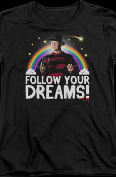 Womens Follow Your Dreams Nightmare On Elm Street Shirt