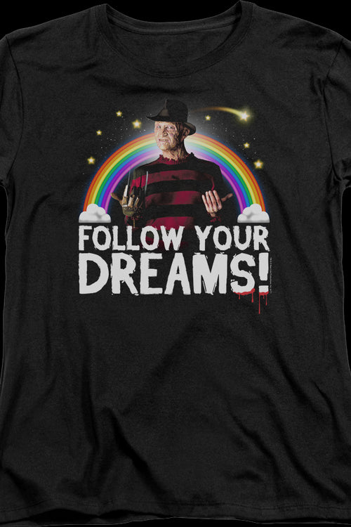 Womens Follow Your Dreams Nightmare On Elm Street Shirtmain product image