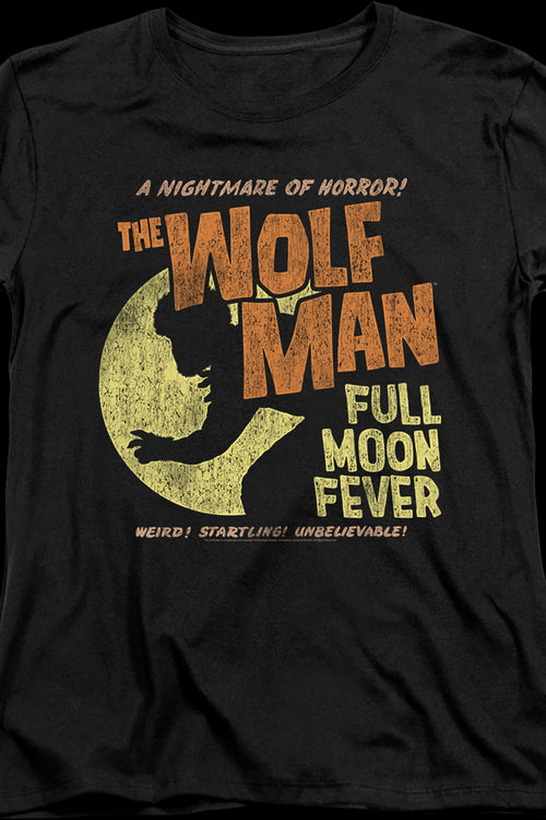Womens Full Moon Fever Wolf Man Shirtmain product image