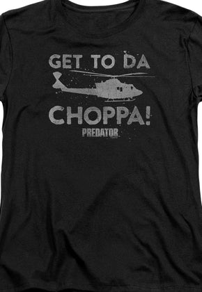 Womens Get To Da Choppa Predator Shirt