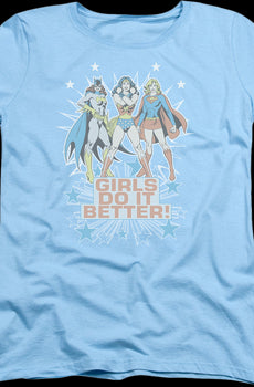 Womens Girls Do It Better DC Comics Shirt