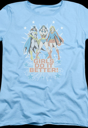 Womens Girls Do It Better DC Comics Shirt