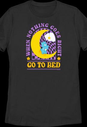 Womens Go To Bed Care Bears Shirt