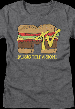 Womens Hamburger Logo MTV Shirt