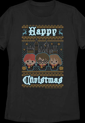 Womens Happy Christmas Harry Potter Shirt
