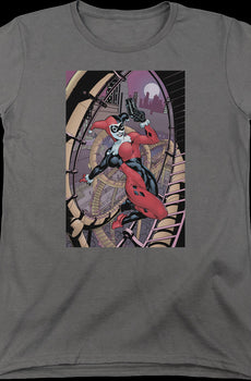 Womens Harley Quinn Roller Coaster Of Love DC Comics Shirt