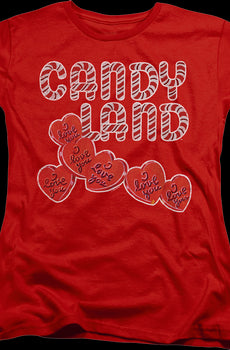 Womens Hearts Candy Land Shirt