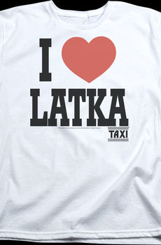 Womens I Love Latka Taxi Shirt