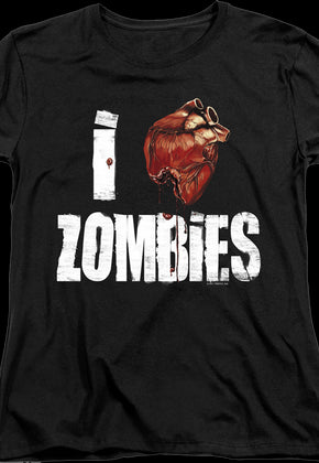 Womens I Love Zombies Shirt
