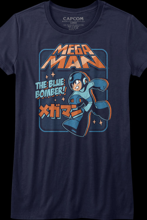 Womens Japanese Blue Bomber Mega Man Shirtmain product image