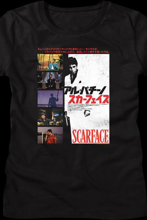 Womens Japanese Collage Poster Scarface Shirtmain product image
