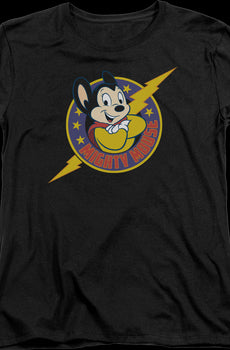 Womens Lightning Bolt Mighty Mouse Shirt