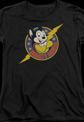 Womens Lightning Bolt Mighty Mouse Shirt