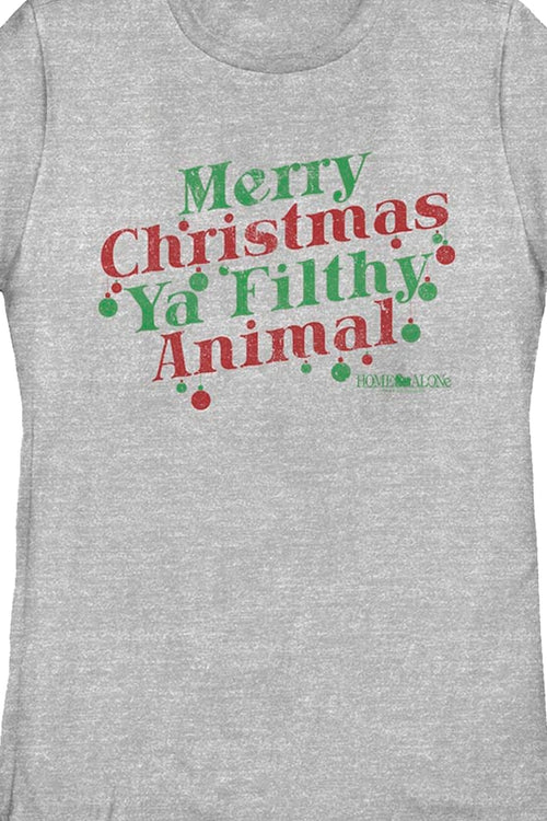Womens Merry Christmas Ya Filthy Animal Home Alone Shirtmain product image