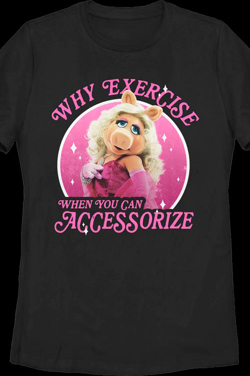 Womens Miss Piggy Why Exercise Muppets Shirtmain product image