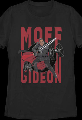 Womens Moff Gideon Action Pose The Mandalorian Star Wars Shirt