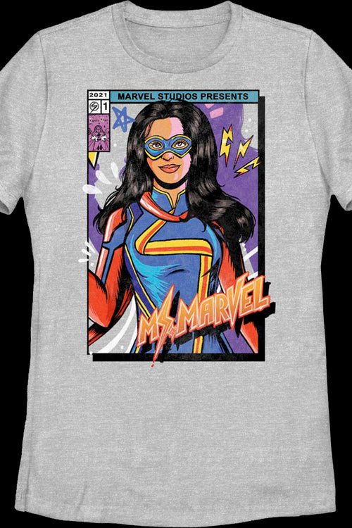 Womens Ms. Marvel Colorful Cover Marvel Comics Shirtmain product image