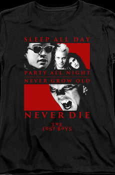 Womens Never Die Lost Boys Shirt