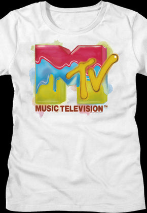 Womens Painted Logo MTV Shirt