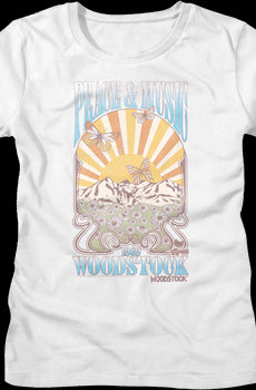 Womens Peace & Music Woodstock Shirt