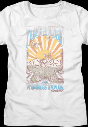 Womens Peace & Music Woodstock Shirt