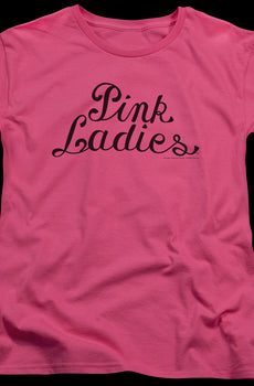 Womens Pink Ladies Logo Grease Shirt