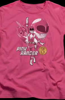 Womens Pink Ranger Mighty Morphin Power Rangers Shirt