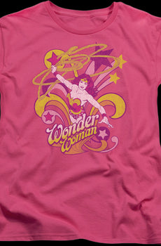 Womens Pink Wonder Woman Shirt